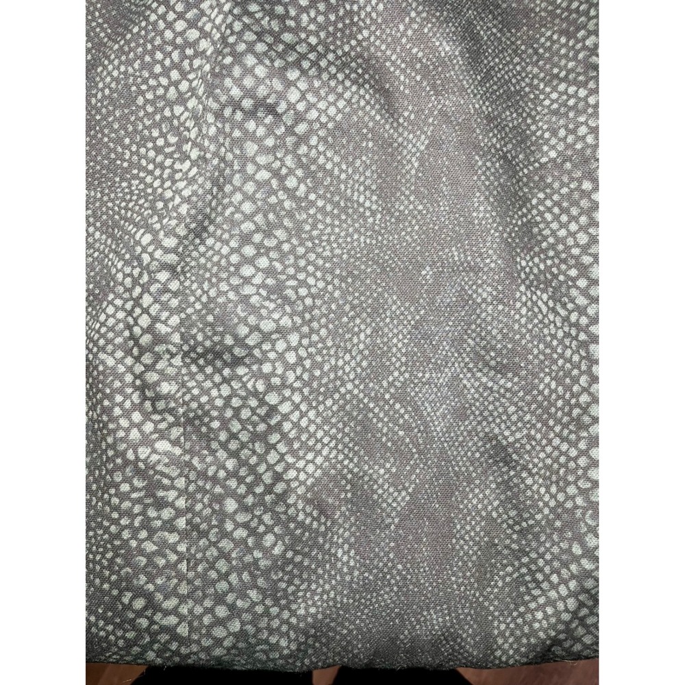 Elie Tahari Size 10 Pencil Skirt Black Snakeskin Print Color Block Lined - Picture 9 of 9